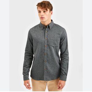 Ben Sherman men's Twill long sleeve button front all cotton shirt sz Medium